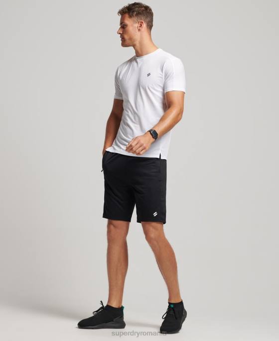 Superdry pantaloni scurți relaxați de bază îmbrăcăminte negru bărbați JX0Z316