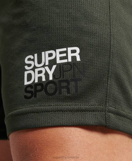 Superdry pantaloni scurți relaxați de bază îmbrăcăminte verde bărbați JX0Z1404
