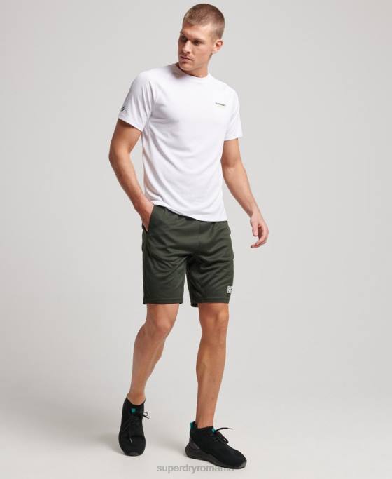 Superdry pantaloni scurți relaxați de bază îmbrăcăminte verde bărbați JX0Z1404