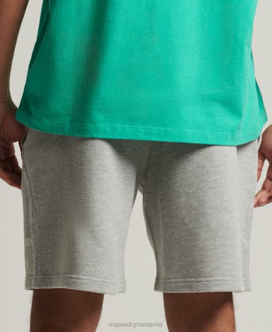 Superdry pantaloni scurți sport code core îmbrăcăminte gri bărbați JX0Z323