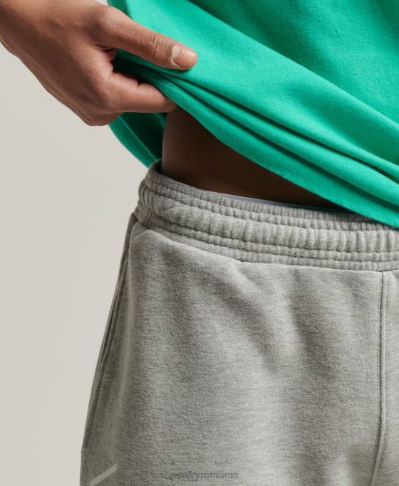 Superdry pantaloni scurți sport code core îmbrăcăminte gri bărbați JX0Z323