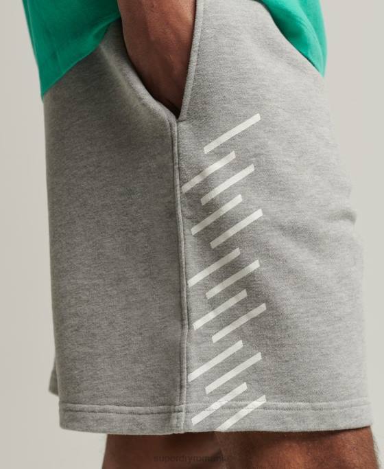 Superdry pantaloni scurți sport code core îmbrăcăminte gri bărbați JX0Z323