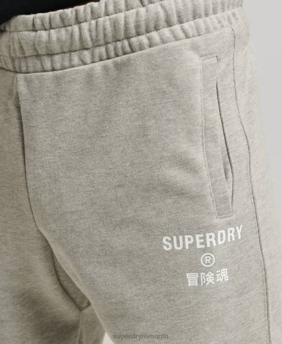 Superdry pantaloni scurți sport code core îmbrăcăminte gri bărbați JX0Z378
