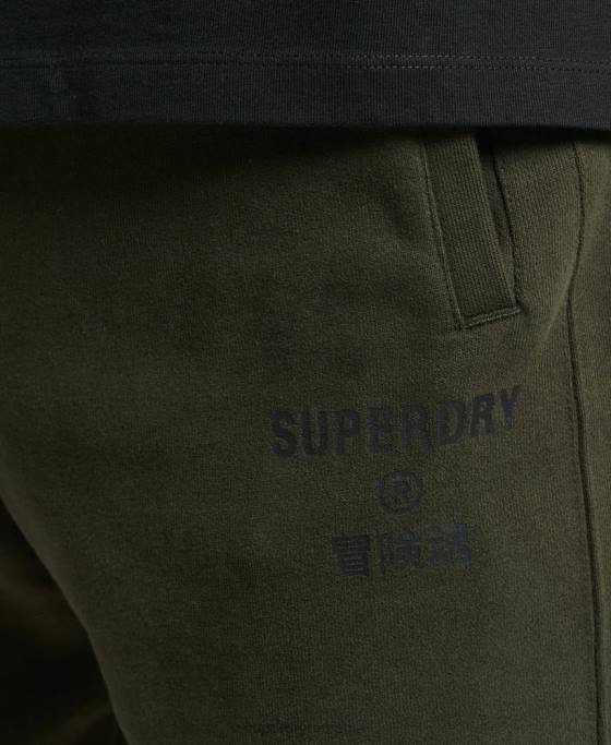 Superdry pantaloni scurți sport code core îmbrăcăminte kaki bărbați JX0Z359