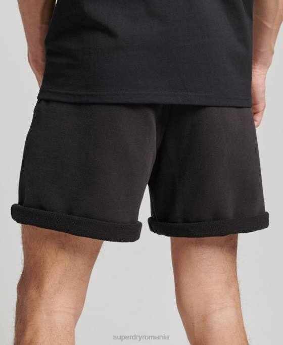 Superdry pantaloni scurți sport code core îmbrăcăminte negru bărbați JX0Z328