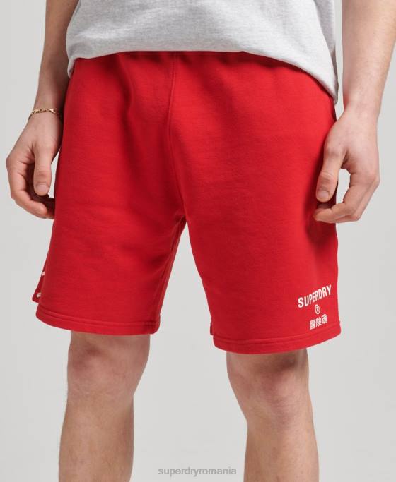 Superdry pantaloni scurți sport code core îmbrăcăminte roșu bărbați JX0Z338
