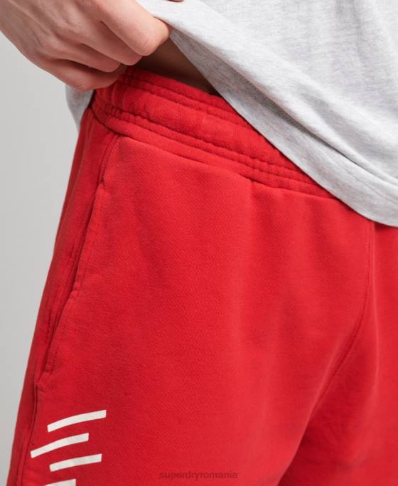 Superdry pantaloni scurți sport code core îmbrăcăminte roșu bărbați JX0Z338