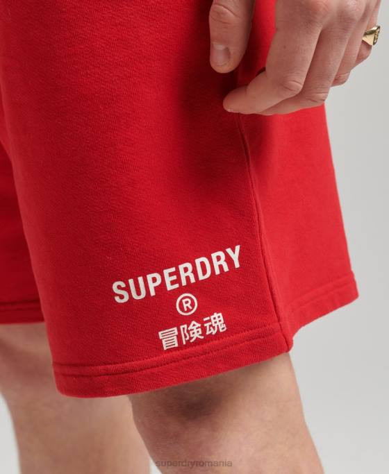 Superdry pantaloni scurți sport code core îmbrăcăminte roșu bărbați JX0Z338