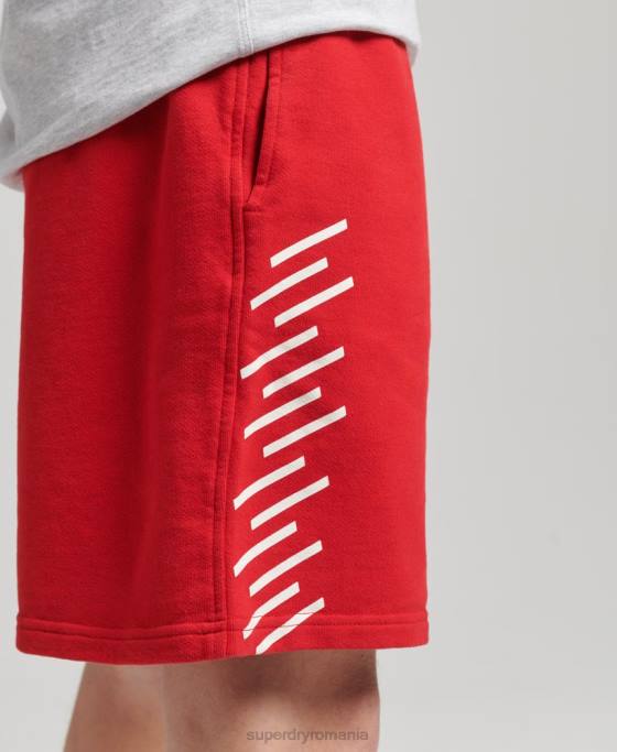 Superdry pantaloni scurți sport code core îmbrăcăminte roșu bărbați JX0Z338