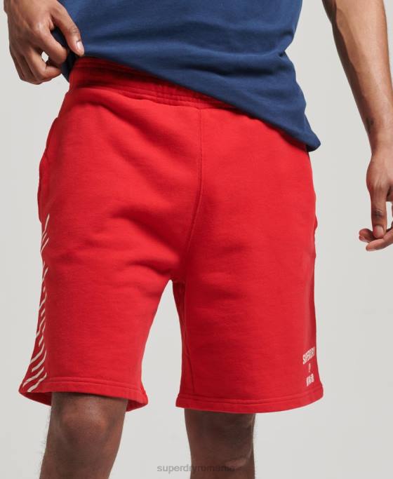 Superdry pantaloni scurți sport code core îmbrăcăminte roșu bărbați JX0Z367