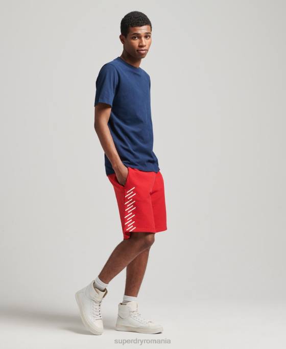 Superdry pantaloni scurți sport code core îmbrăcăminte roșu bărbați JX0Z367