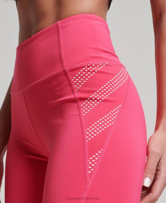Superdry pantaloni scurți strâmți de 6 inci îmbrăcăminte roz femei JX0Z6348