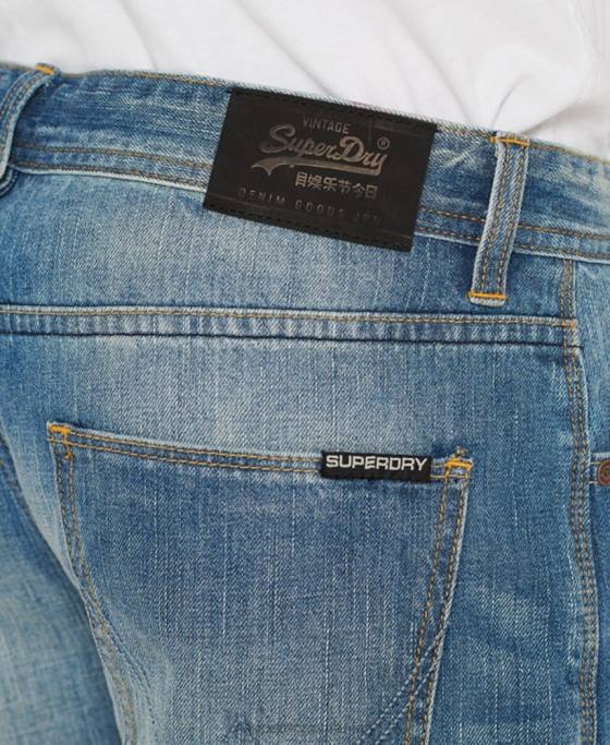 Superdry pantaloni scurți subțiri de ofițer îmbrăcăminte blugi bărbați JX0Z384