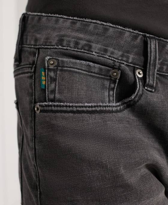 Superdry pantaloni scurți subțiri îmbrăcăminte gri inchis bărbați JX0Z369