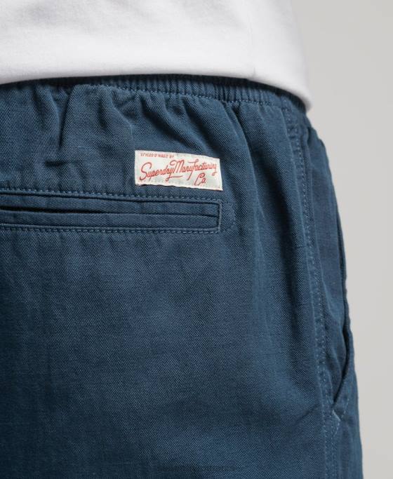 Superdry pantaloni scurți supravopsiți de epocă îmbrăcăminte albastru bărbați JX0Z33