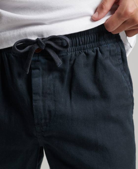 Superdry pantaloni scurți supravopsiți de epocă îmbrăcăminte marina bărbați JX0Z257