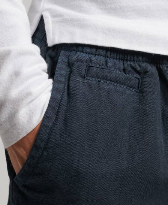 Superdry pantaloni scurți supravopsiți de epocă îmbrăcăminte marina bărbați JX0Z257