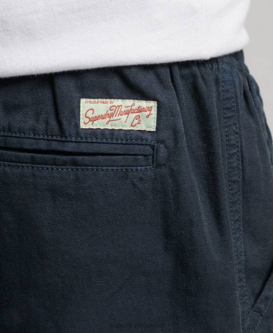 Superdry pantaloni scurți supravopsiți de epocă îmbrăcăminte marina bărbați JX0Z257