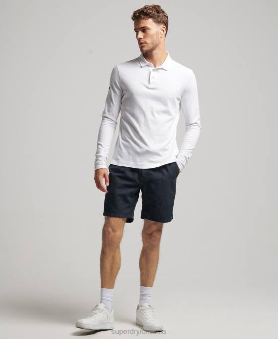 Superdry pantaloni scurți supravopsiți de epocă îmbrăcăminte marina bărbați JX0Z257