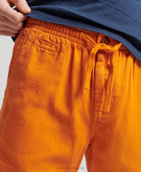 Superdry pantaloni scurți supravopsiți de epocă îmbrăcăminte portocale bărbați JX0Z299