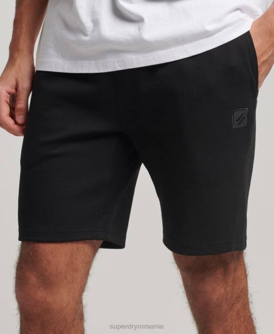 Superdry pantaloni scurți tech îmbrăcăminte negru bărbați JX0Z287