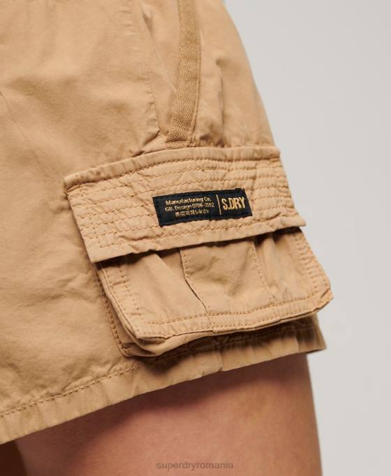 Superdry pantaloni scurți utilitar cargo îmbrăcăminte bronzat femei JX0Z2124