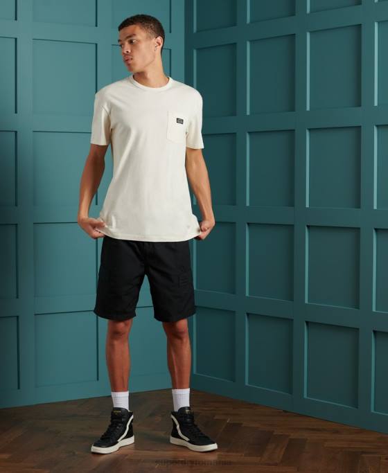 Superdry pantaloni scurți utilitar cargo îmbrăcăminte negru bărbați JX0Z382