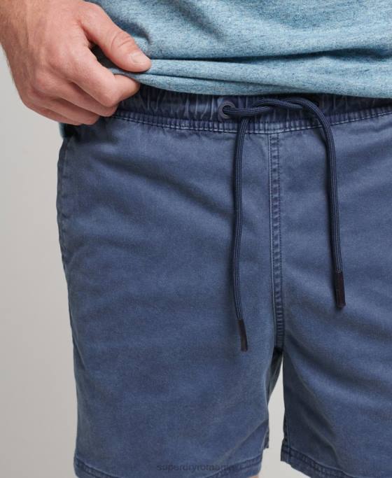 Superdry pantaloni scurți vintage cu dungi îmbrăcăminte marina bărbați JX0Z377