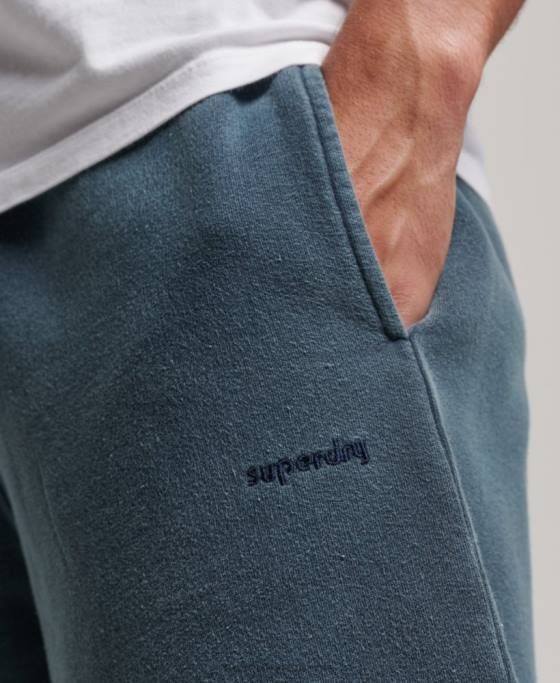 Superdry pantaloni scurți vintage mark îmbrăcăminte marina bărbați JX0Z286