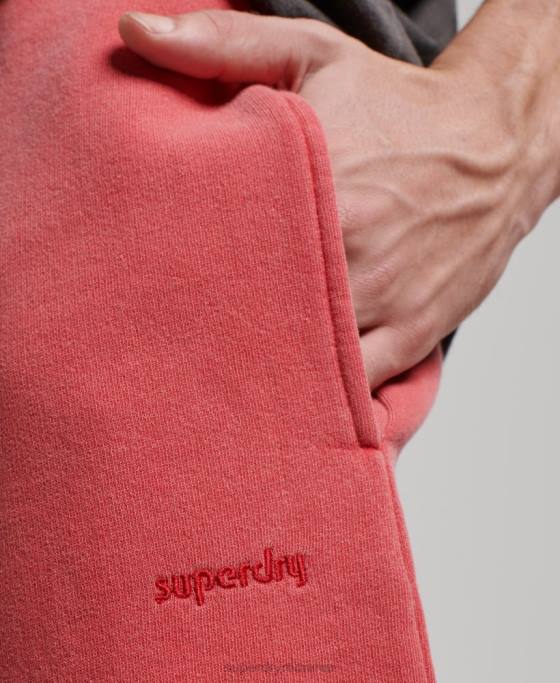 Superdry pantaloni scurți vintage mark îmbrăcăminte roșu bărbați JX0Z302