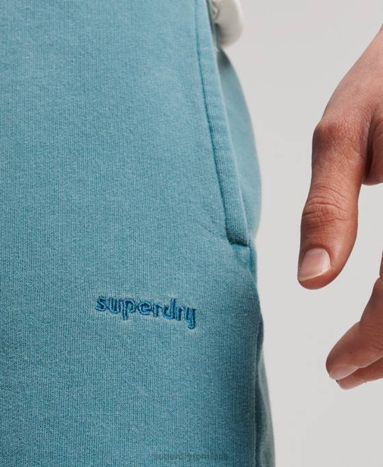 Superdry pantaloni scurți vintage mark îmbrăcăminte turcoaz bărbați JX0Z281