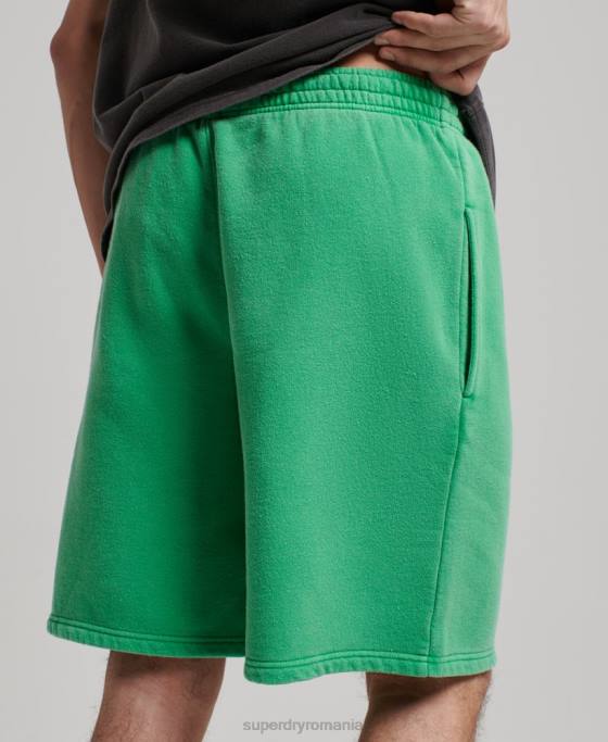 Superdry pantaloni scurți vintage mark îmbrăcăminte verde bărbați JX0Z295