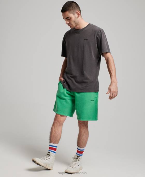 Superdry pantaloni scurți vintage mark îmbrăcăminte verde bărbați JX0Z295