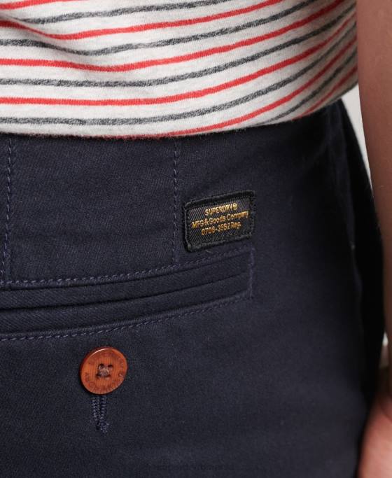 Superdry pantaloni scurți vintage ofițer chino îmbrăcăminte marina bărbați JX0Z306