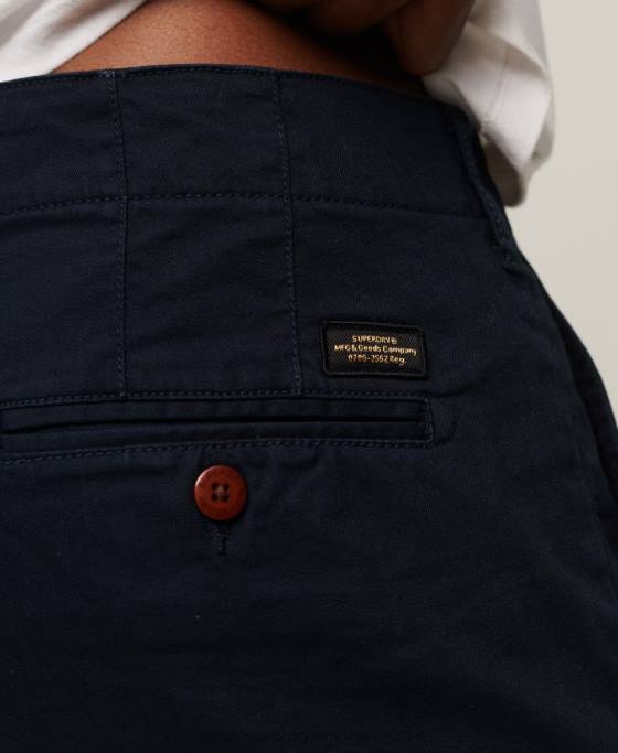 Superdry pantaloni scurți vintage ofițer chino îmbrăcăminte marina bărbați JX0Z73