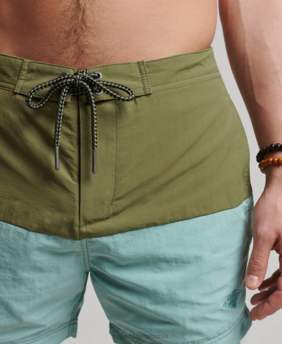 Superdry pantaloni scurți vintage reciclați îmbrăcăminte kaki bărbați JX0Z418