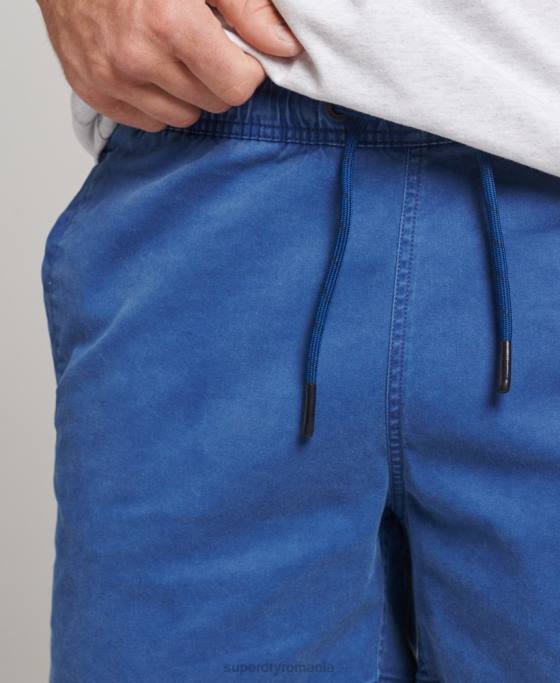 Superdry pantaloni scurți vintage îmbrăcăminte albastru bărbați JX0Z379