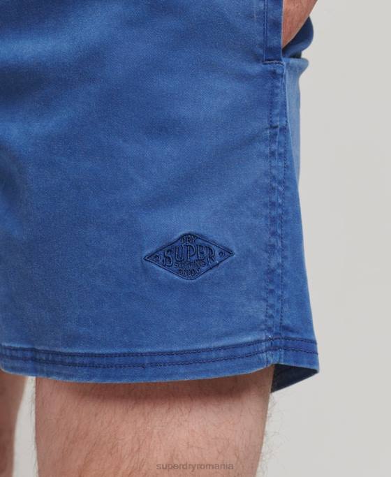 Superdry pantaloni scurți vintage îmbrăcăminte albastru bărbați JX0Z379