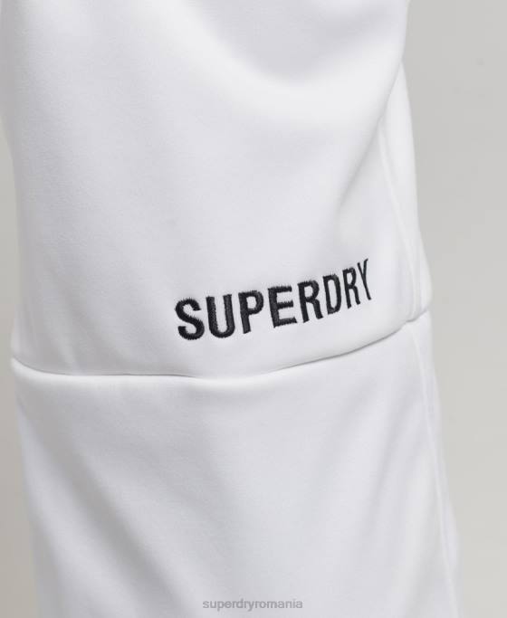 Superdry pantaloni slim softshell de schi îmbrăcăminte alb femei JX0Z2593