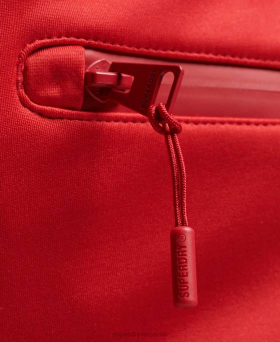 Superdry pantaloni slim softshell de schi îmbrăcăminte roșu femei JX0Z2590