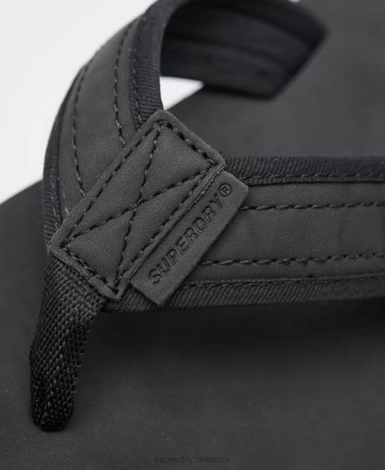 Superdry pantofi din piele pantofi negru bărbați JX0Z6485