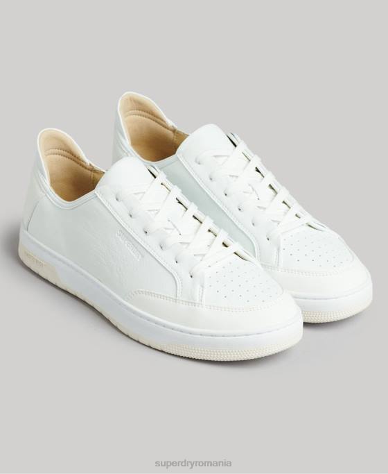 Superdry pantofi sport de jos vegani pantofi alb bărbați JX0Z1897