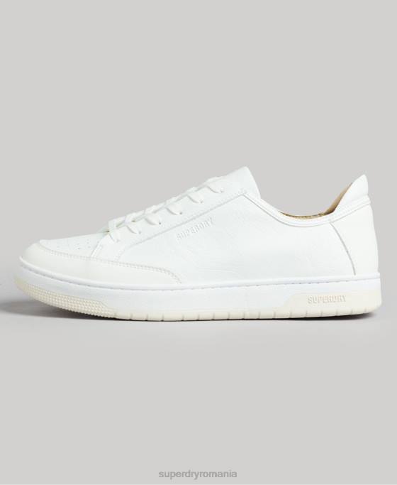 Superdry pantofi sport de jos vegani pantofi alb bărbați JX0Z1897