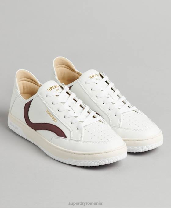 Superdry pantofi sport de jos vegani pantofi alb bărbați JX0Z1911