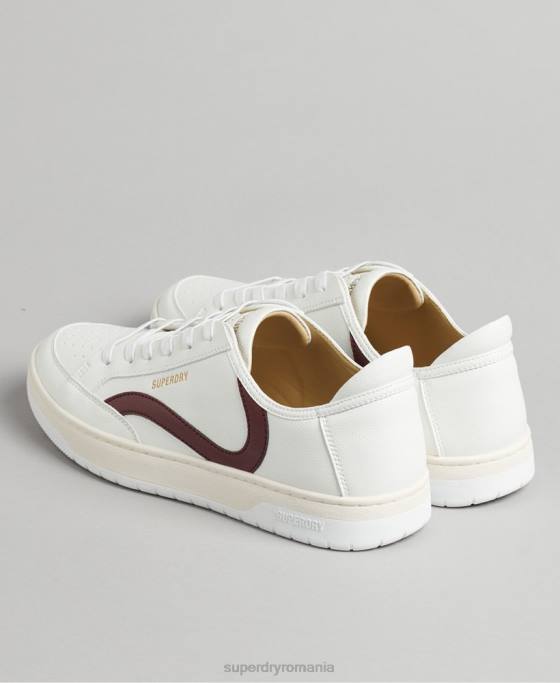 Superdry pantofi sport de jos vegani pantofi alb bărbați JX0Z1911
