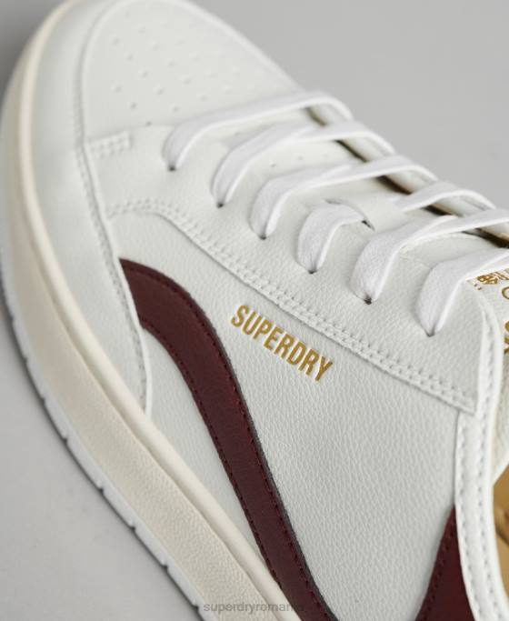 Superdry pantofi sport de jos vegani pantofi alb bărbați JX0Z1911