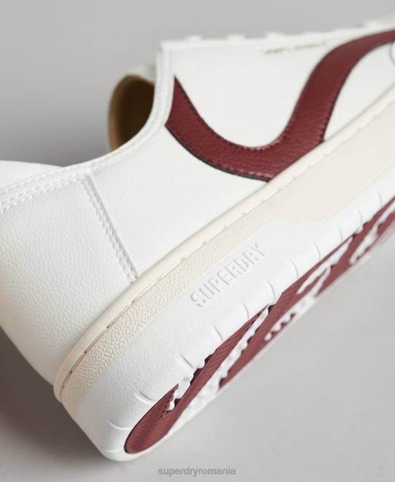 Superdry pantofi sport de jos vegani pantofi alb bărbați JX0Z1911