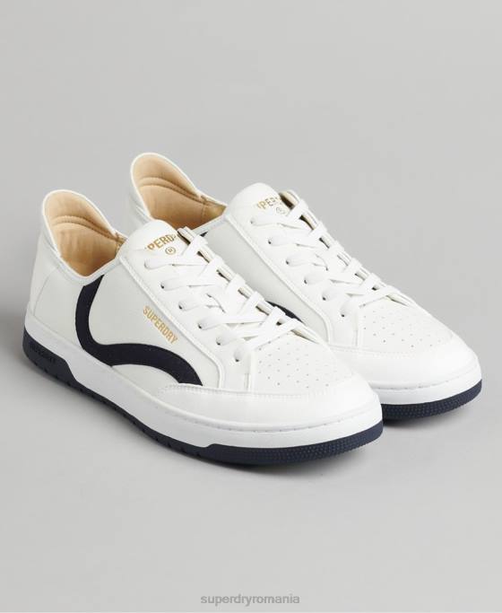 Superdry pantofi sport de jos vegani pantofi alb bărbați JX0Z1950