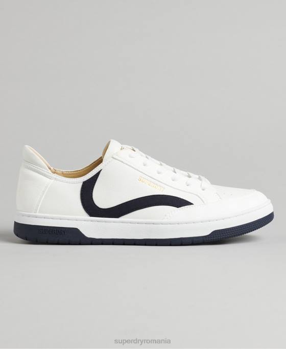 Superdry pantofi sport de jos vegani pantofi alb bărbați JX0Z1950