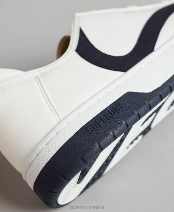 Superdry pantofi sport de jos vegani pantofi alb bărbați JX0Z1950